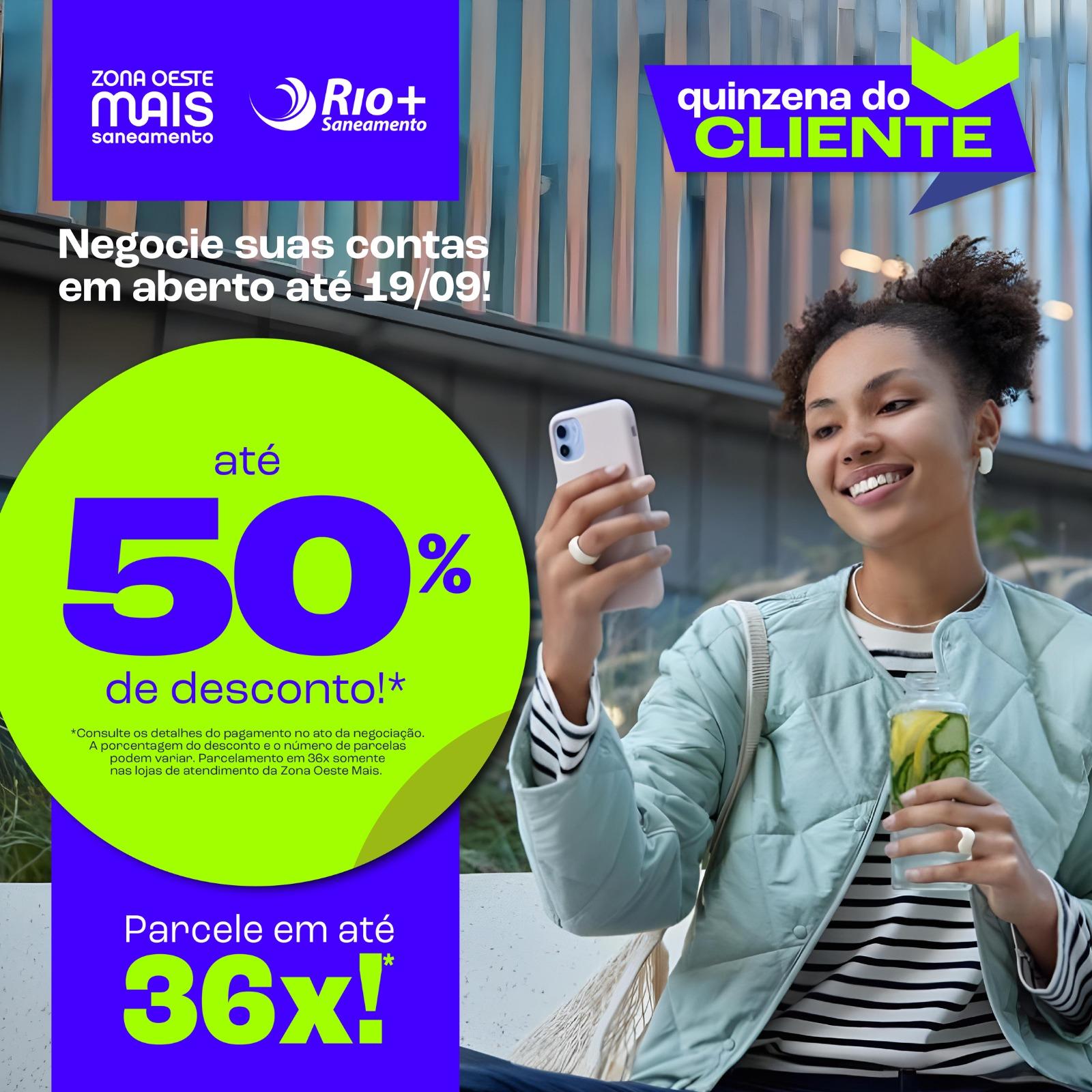 Feirão Quinzena da Zona Oeste Mais Saneamento de 8 a 19 de setembro